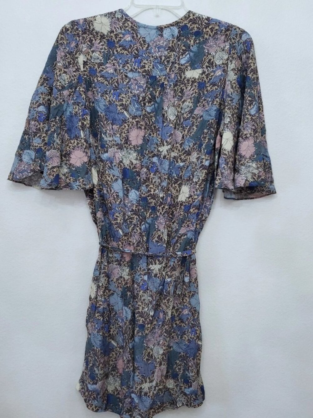 Zadig & Voltaire Rhona Wild Garden Floral Flutter Sleeve Women's Dress Size XS - Picture 8 of 13